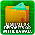 Limits for deposits or withdrawals Icon
