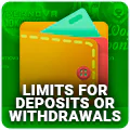 Limits for deposits or withdrawals Icon