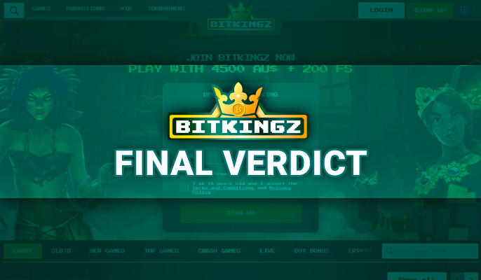 Conclusion on the project Bitkingz Casino - final review