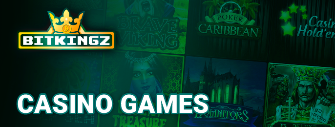 Casino games at Bitkingz Casino - what gambling is there