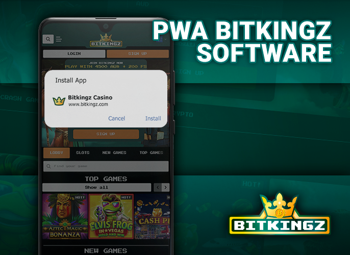 Bitkingz Casino mobile app - how to install pwa on phone