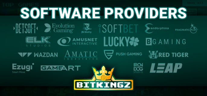 List of Software Providers at Bitkingz Casino and the number of their games
