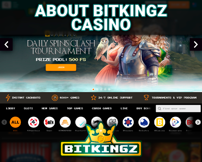 Introducing the Bitkingz Casino website - ownership and license information
