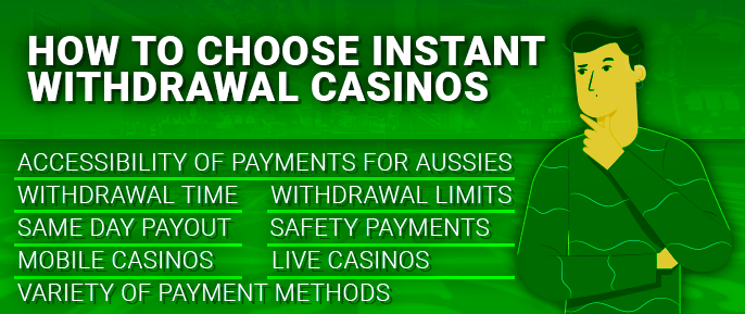 Criteria for choosing the fastest Payments casino - how to choose