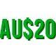 AU$20 MInimum Deposit Icon