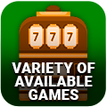 Variety of Available Games Ico