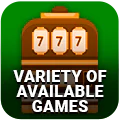 Variety of Available Games Ico