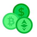 Cryptocurrencies Icon