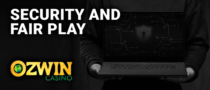 How players are protected at Ozwin Casino - about SSL encryption