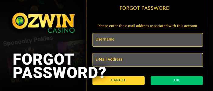 How to get account back at Ozwin Casino