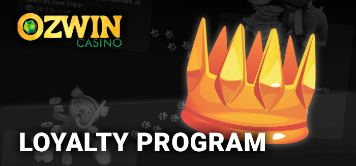 Loyalty Program for players at Ozwin Casino - how the VIP program works