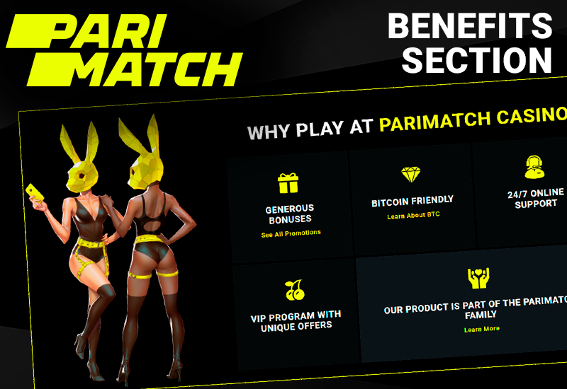 Advantages of Parimatch Casino for players from Australia - advantages of playing on the site