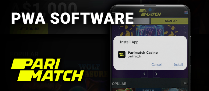 PWA app for Parimatch Casino for phones - how to download