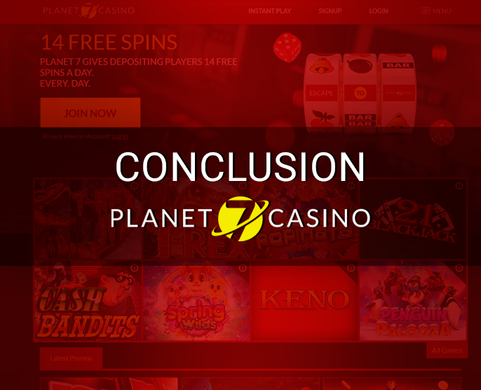 Planet 7 Oz Casino review results - can start playing
