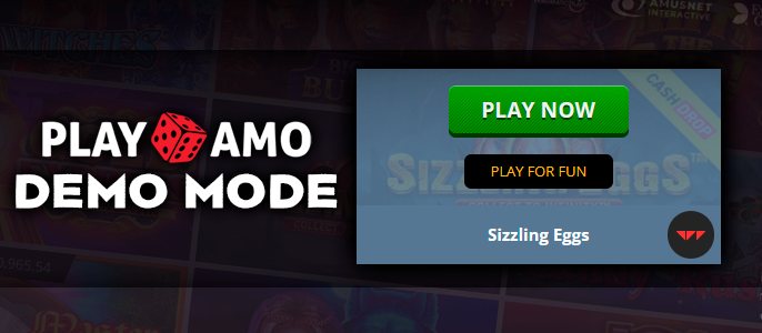 Demo mode on the site PlayAmo Casino - play pokies for free