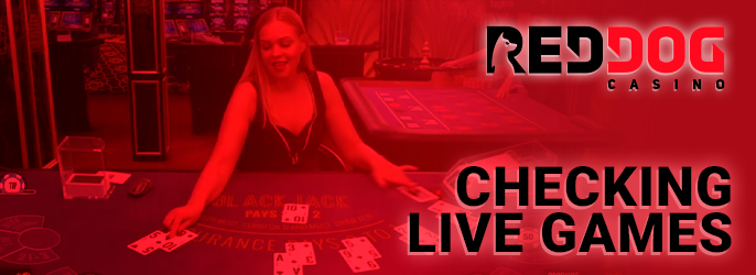 Live games work at Red Dog Casino for players from Australia.