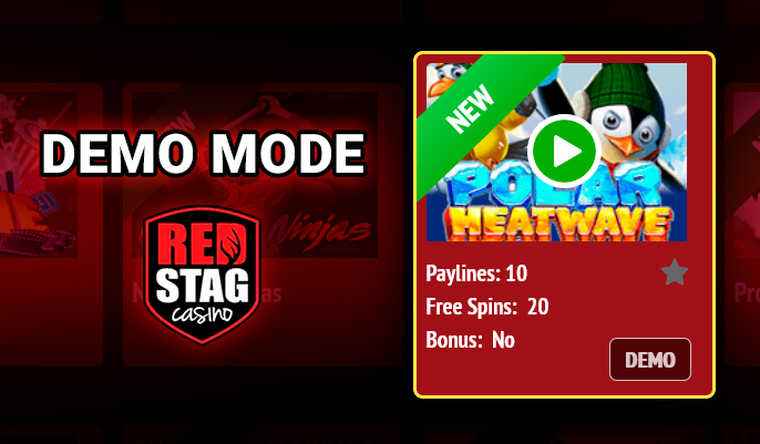 Playing in demo mode at RedStag Casino - how to play the casino for free