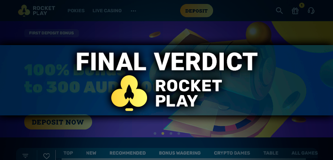 RocketPlay Casino project results - is it worth playing for Australians