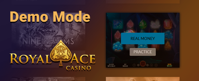 Playing pokies in demo mode on the site of Royal Ace Casino