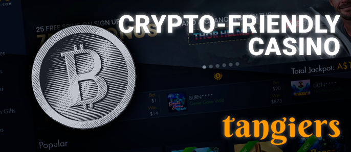 Support for cryptocurrency methods at Tangiers Casino