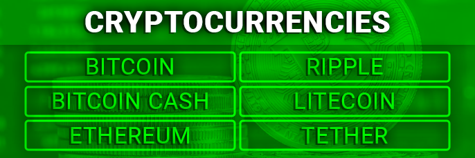What cryptocurrencies are used in online casinos with a minimum deposit of $ 20 - list