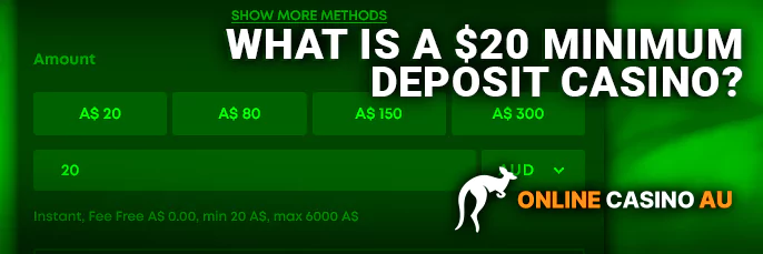 About online casinos with a minimum deposit of $ 20 - what need to know