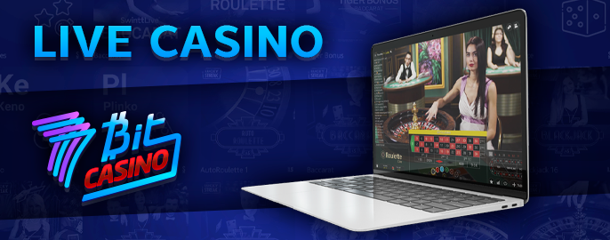 Live games at 7 bit casino for Australian players - what live games are there