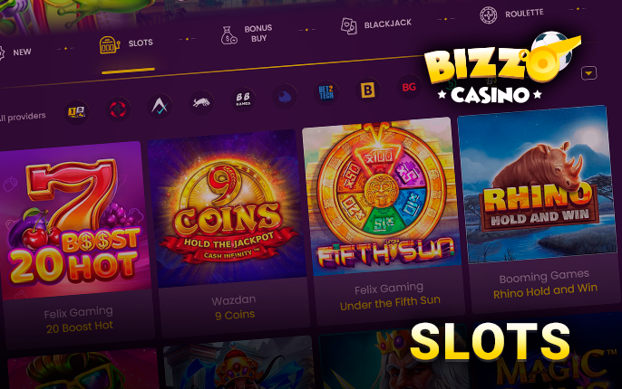 Slots game category at Bizzo Casino