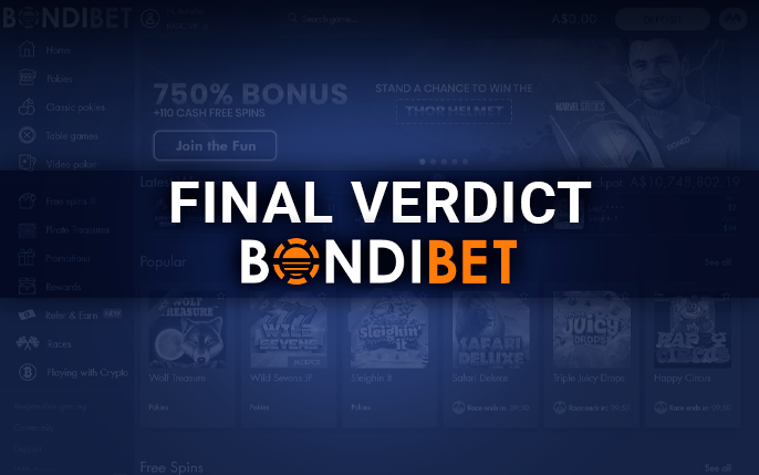BondiBet Casino review verdict - what conclusions should Australians draw