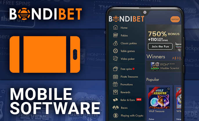 BondiBet Casino mobile app - how to play at the casino via mobile