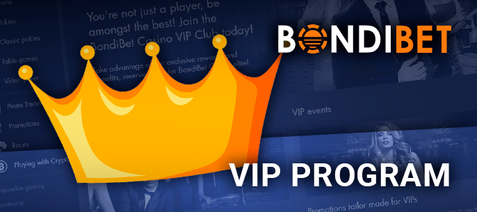 BondiBet Casino loyalty program for Australian players