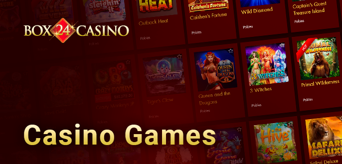 Games at Box24 casino - what games can be found in the casino