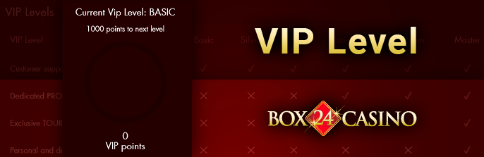 Box 24 Casino VIP Program Level - How to Increase the Level