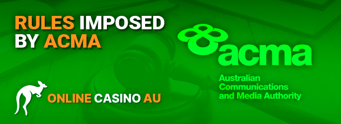 ACMA rules for Australians about online casinos - what to look out