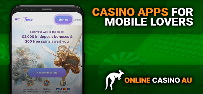 Mobile online casino apps for Australian users - about casino apps