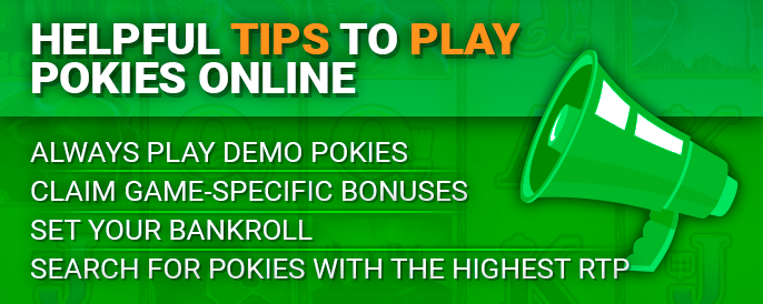 Tips for playing pokies in online casinos - what players from Australia should know