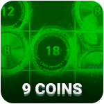 9 Coins Icon