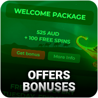 Bonus offers at online casinos