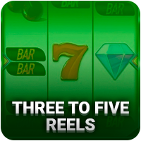 Pokies as Three to five reels in online casino