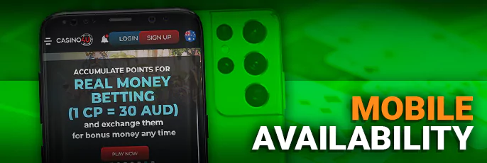 Mobile Availability at online casinos for real money