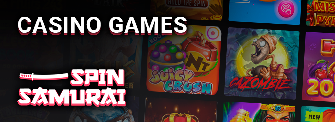 List of casino games and their categories on the site Spin Samurai Casino