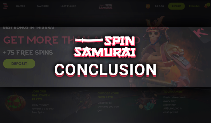 Spin Samurai Casino review conclusions - results for new players
