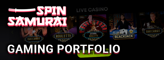 Introducing the categories of gambling at Spin Samurai Casino