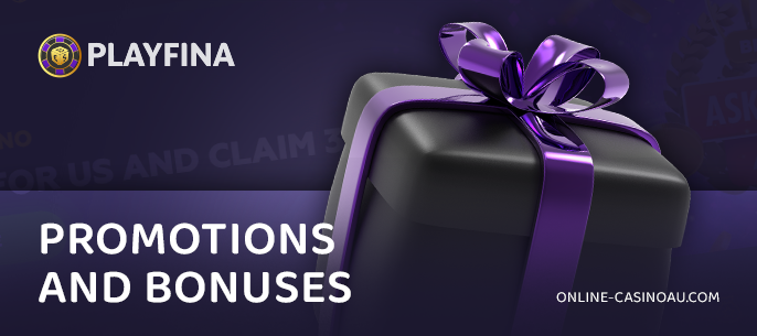 Actual bonuses for Playfina Casino players