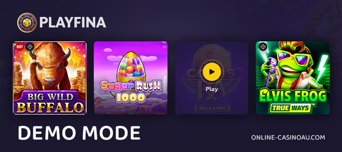 Play in demo mode at Playfina Casino - free play