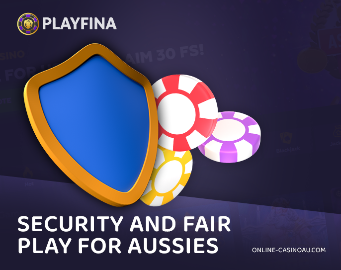 About safe play at Playfina Casino and protection of Australian players