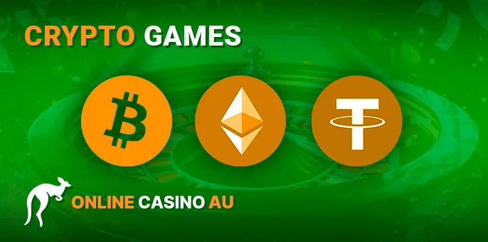 Casino games via cryptocurrency with the ability to exchange currency