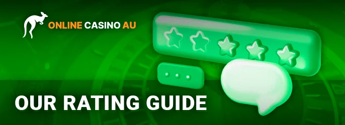 How the best online casinos in Australia are rated - criteria for a review