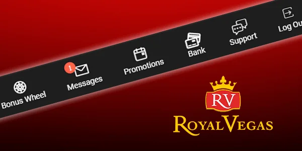 Navigating at Royal Vegas online casino