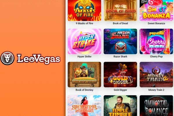 About the online pokies section of LeoVegas Casino